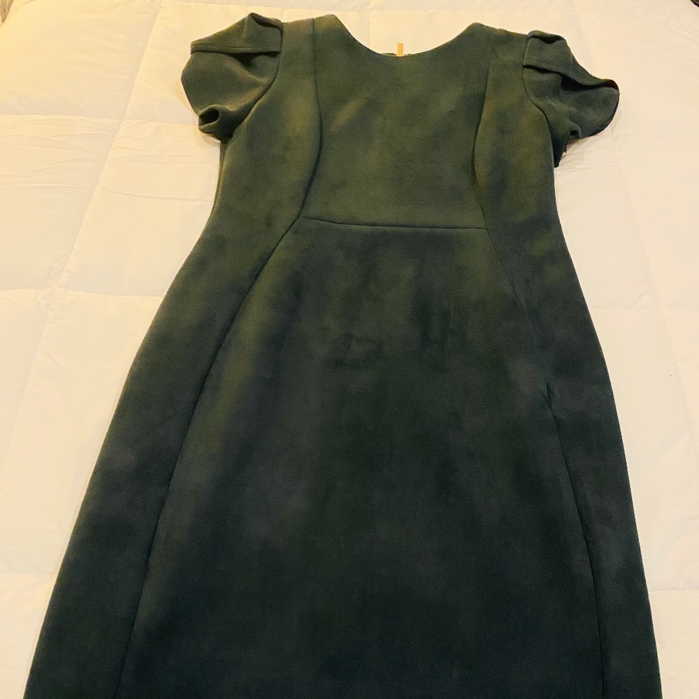 Calvin Klein Suede Green Dress